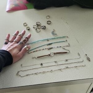 Large Lot Of Sterling Silver Jewelry